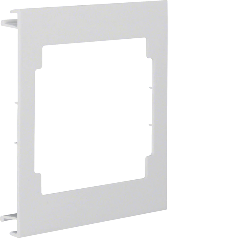 Blende CEE-Steckdose aus PVC zu Brüstungskanal BR Oberteil 120mm lichtgrau | Hager