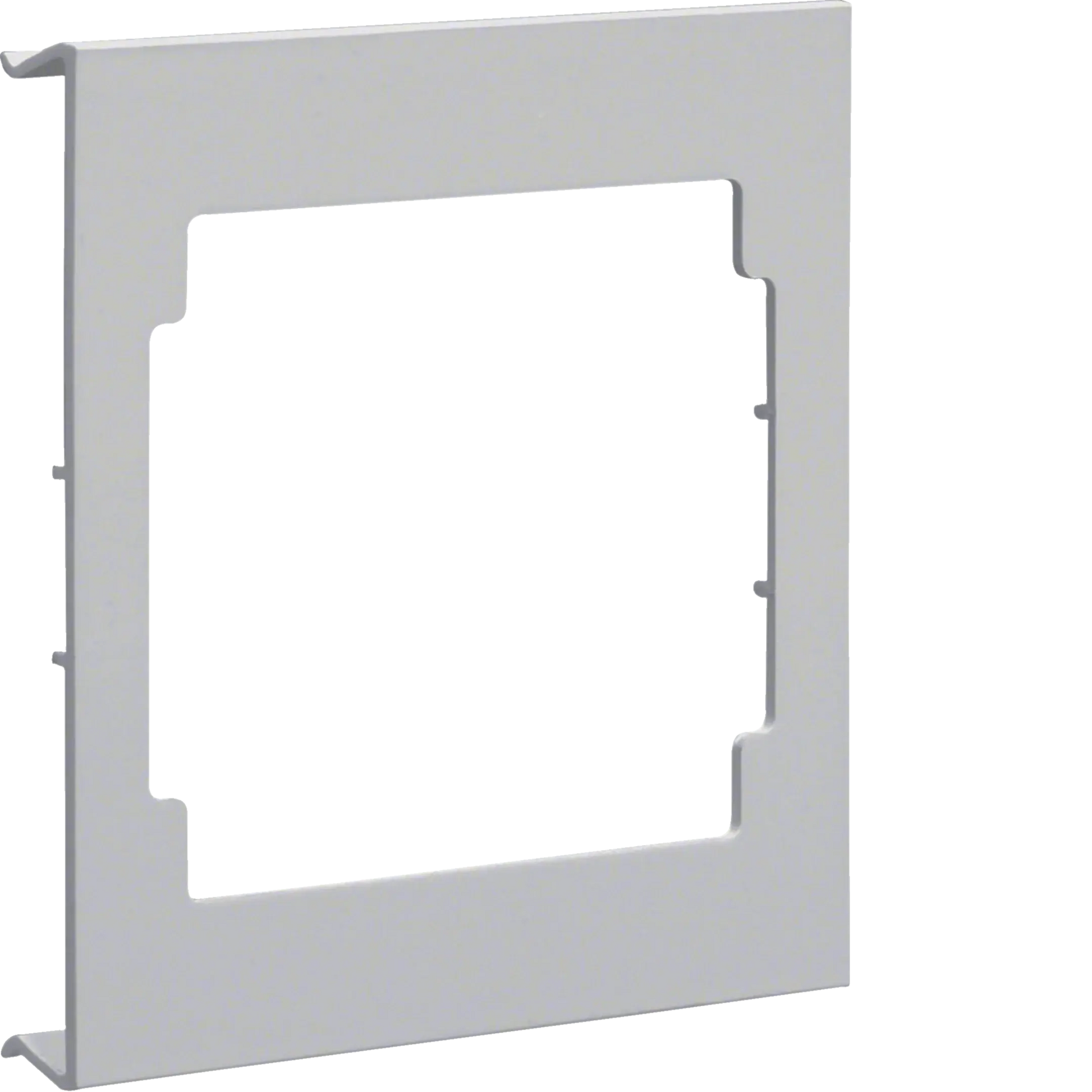 Blende CEE-Steckdose aus PVC zu Brüstungskanal BRA/S Oberteil 120mm lichtgrau | Hager