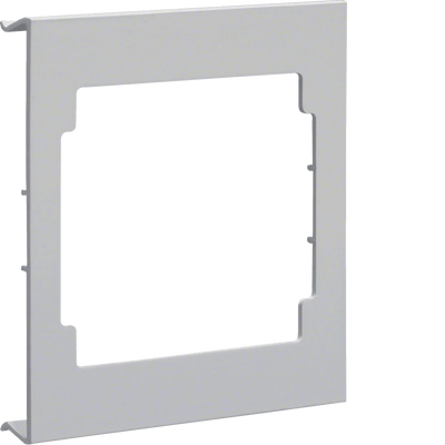 Blende CEE-Steckdose aus PVC zu Brüstungskanal BRA/S Oberteil 120mm lichtgrau | Hager