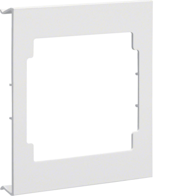 Blende CEE-Steckdose aus PVC zu Brüstungskanal BRA/S Oberteil 120mm verkehrsweiß | Hager