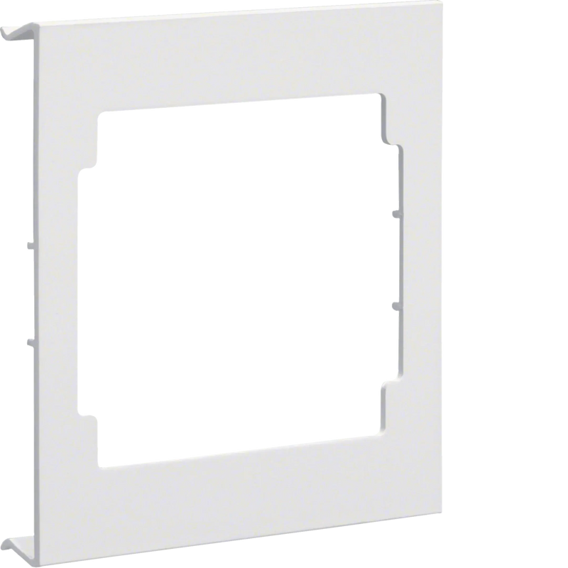Blende CEE-Steckdose aus PVC zu Brüstungskanal BRA/S Oberteil 120mm verkehrsweiß | Hager
