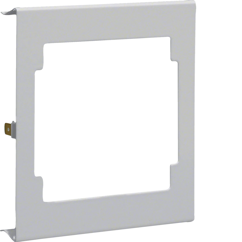 Blende CEE-Steckdose aus Stahlblech zu BRS Oberteil 120mm lichtgrau | Hager