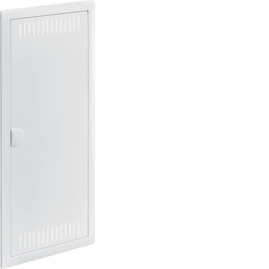 Blendrahmen, Volta, 4reihig, mit geschlitzter Stahlblechtür, RAL9016 | Hager