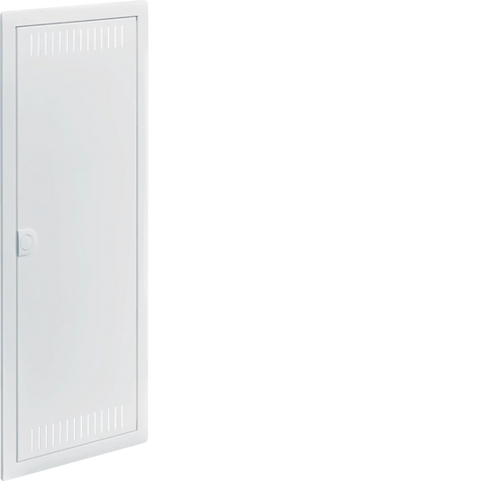 Blendrahmen, Volta, 5reihig, mit geschlitzter Stahlblechtür, RAL9016 | Hager
