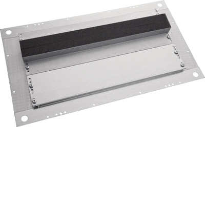 Bodenblech 3-teilig mit Moosgummi 850x400 (BxT) verzinkt | Hager