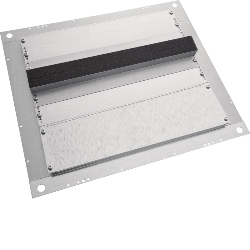Bodenblech 4-teilig mit Moosgummi 600x600 (BxT) verzinkt | Hager