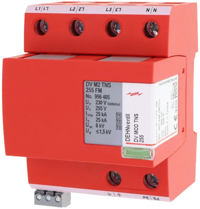 DEHNventil M2 TNS FM – Modularer Kombi-Ableiter Typ 1+2+3 für TN-S-Systeme, Art.-Nr. 956405 | Dehn