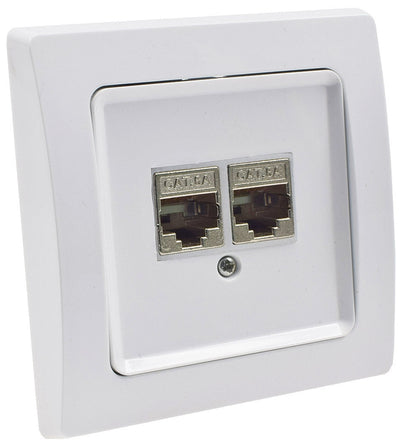 DELPHI Netzwerk-Dose 2x CAT6 | Chilitec