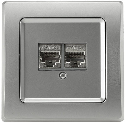DELPHI Netzwerk-Dose 2x CAT6 | Chilitec