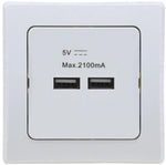 DELPHI USB-Ladedose 2-fach, weiß | DELPHI - Thumbnail 1
