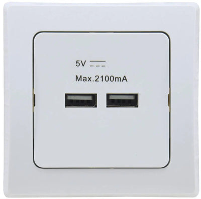 DELPHI USB-Ladedose 2-fach, weiß | DELPHI