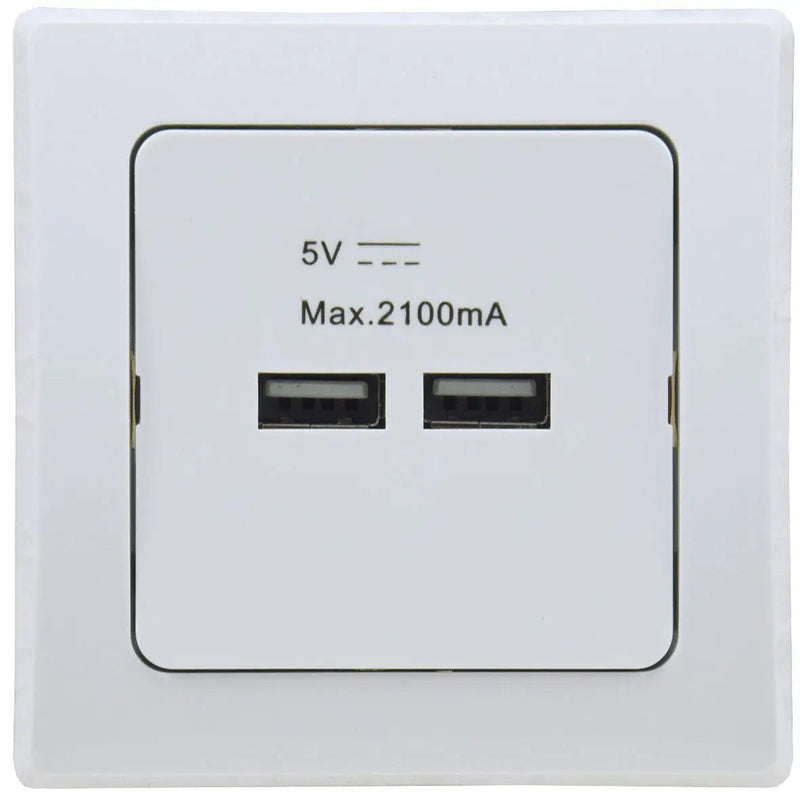 DELPHI USB-Ladedose 2-fach, weiß | DELPHI
