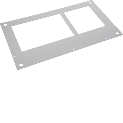 Deckblech mit Einführungsschlitzen IP40 400x800 (BxT) verzinkt | Hager