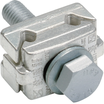 Doppel-Schalenklemme mit Anschlussschraube  M12x55 | Hager