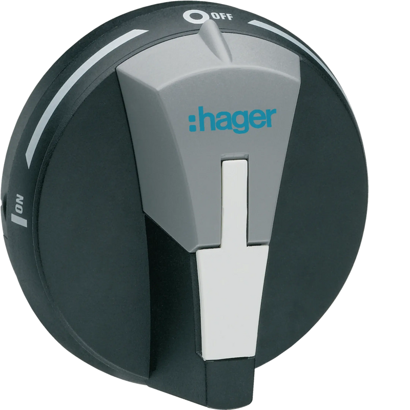 Drehantrieb für Lastumschalter 20-80A, schwarz | Hager