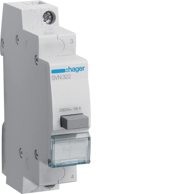 Druckschalter 16A 1 Öffner 230V AC 1PLE | Hager