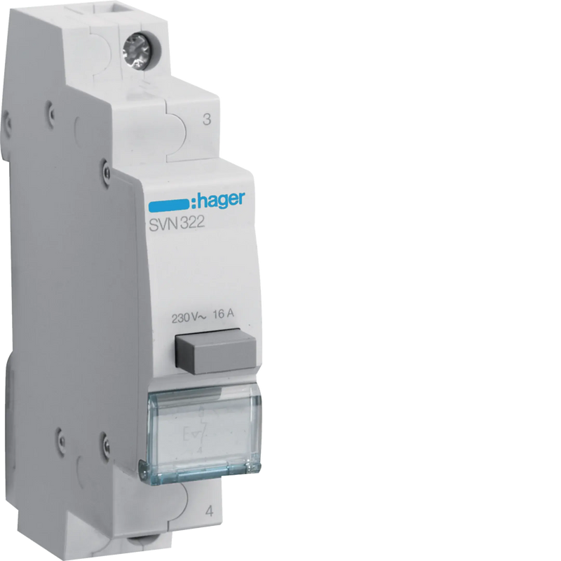 Druckschalter 16A 1 Öffner 230V AC 1PLE | Hager