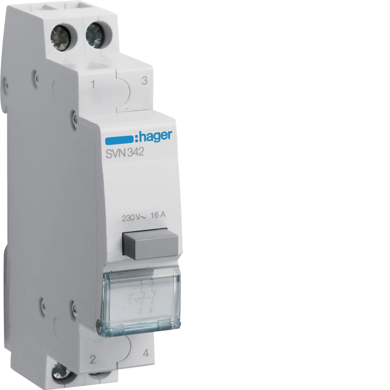 Druckschalter 16A 2 Öffner 230V AC 1PLE | Hager