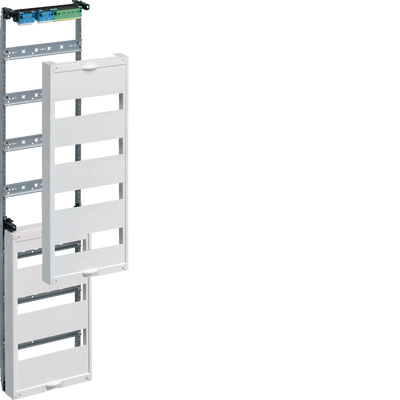 Einbausatz, univ. FW, m. Hutschienen, f. Feldvert. UP 7 reihig, 1050x250mm, QC | Hager