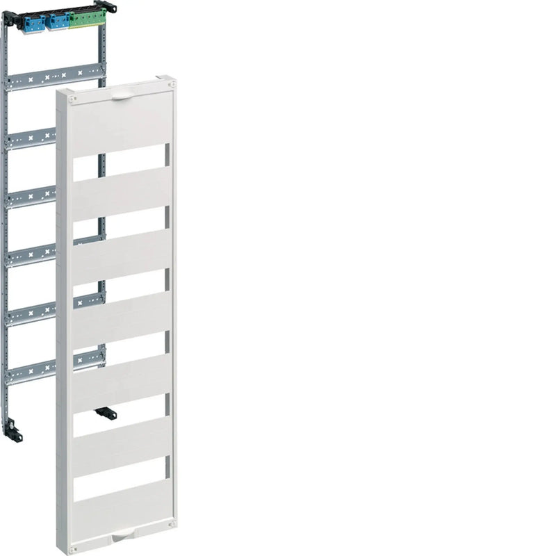 Einbausatz, univ.FW, m. Hutschienen, f. Feldverteiler UP 6reihig, 900x250mm, QC | Hager
