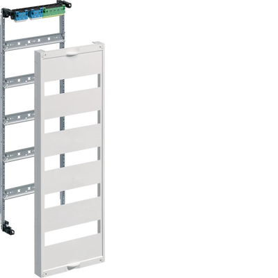 Einbausatz, univ.FW, m.Hutschienen, f. Feldverteiler UP 5reihig, 750x250mm, QC | Hager