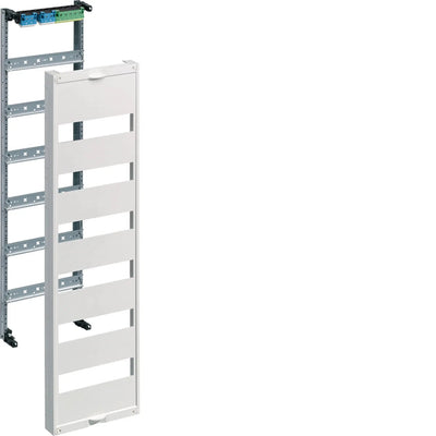 Einbausatz, univ., m. Hutschienen, f. Feldverteiler AP 6-reihig, 900x250mm, QC | Hager
