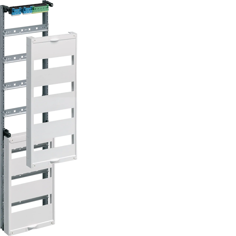 Einbausatz, univ., m.Hutschienen, für Feldverteiler AP 7reihig, 1050x250mm, QC | Hager