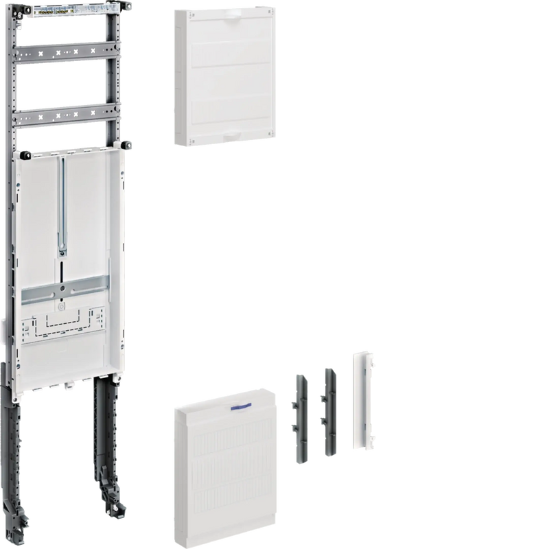 Einbausatz, univers Z, Höhe 1050mm, 1 Zählerplatz, 1-feldig, für Sammelschienen | Hager