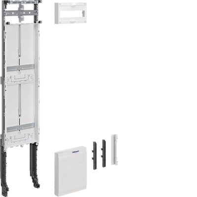Einbausatz, univers Z, Höhe 1200mm, 2 Zählerplätze, 1-feldig, für Sammelschienen | Hager