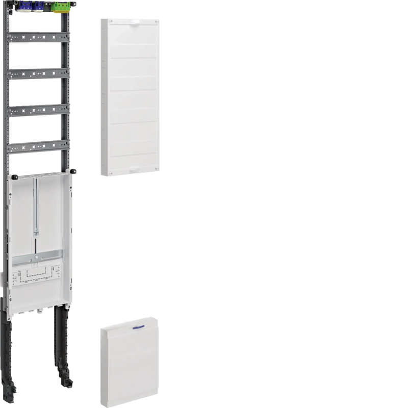 Einbausatz, univers Z, Höhe 1350mm, 1 Zählerplatz, 1-feldig, für Sammelschienen | Hager