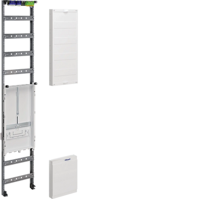 Einbausatz, univers Z, Höhe 1350mm, 1 Zählerplatz, 1-feldig, mit Hutschiene | Hager