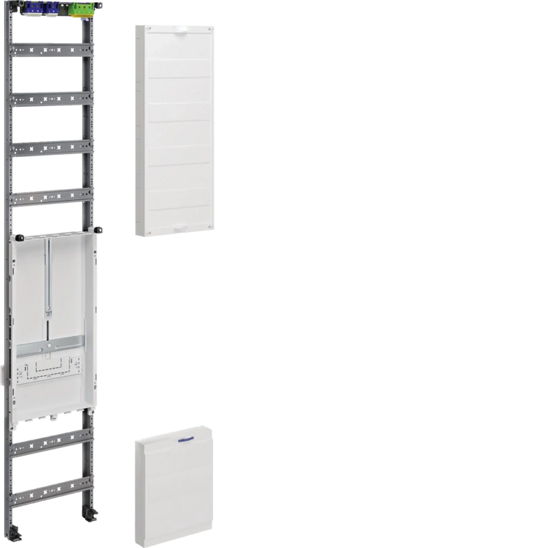 Einbausatz, univers Z, Höhe 1350mm, 1 Zählerplatz, 1-feldig, mit Hutschiene | Hager