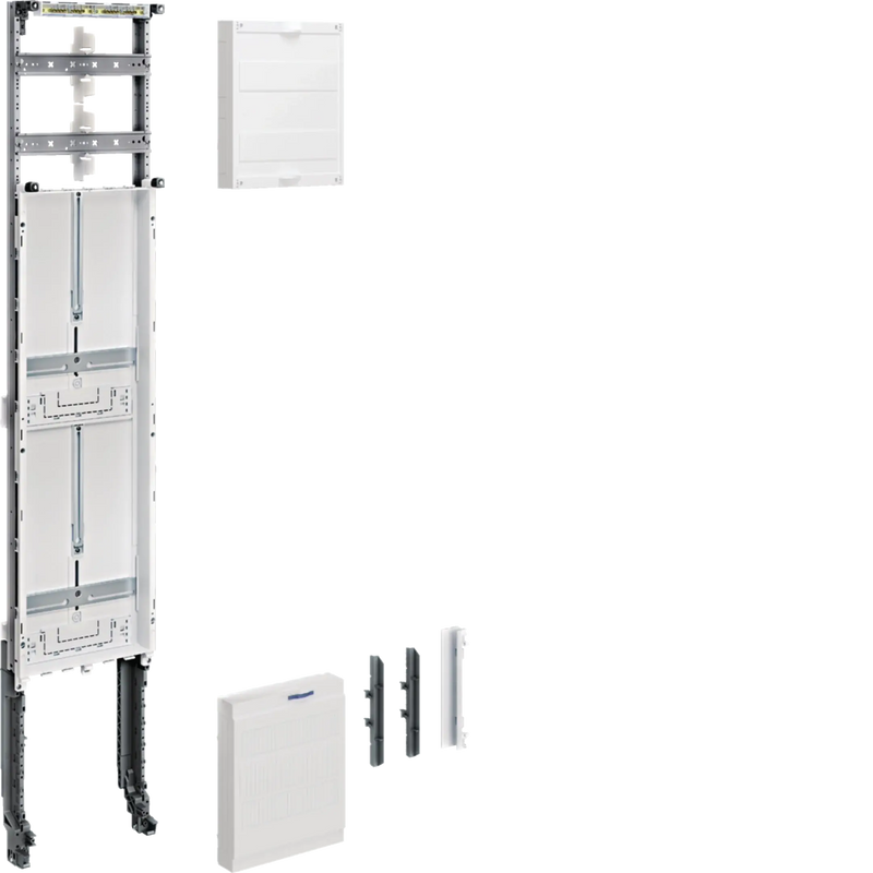 Einbausatz, univers Z, Höhe 1350mm, 2 Zählerplätze, 1-feldig, für Sammelschienen | Hager