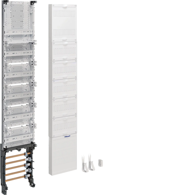 Einbausatz, univers Z, mit Sammelschienen, 5 x RfZ und APZ oben, 1350 mm | Hager
