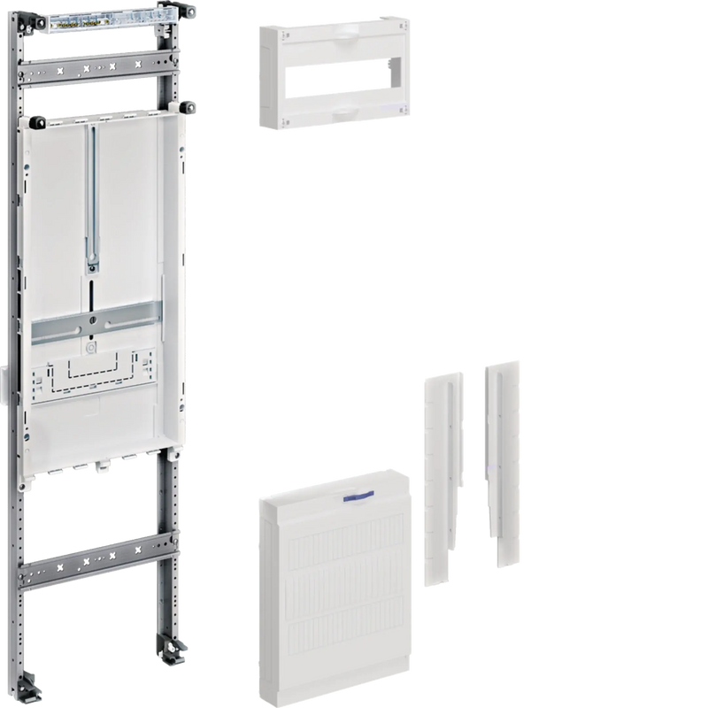 Einbausatz, universZ, H:900mm, 1 Zählerplatz, 1-feldig, mit abgesenk. Hutschiene | Hager