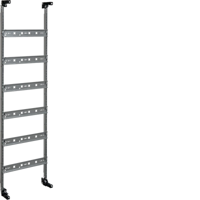 Einbausatz, univers, FW, m. Hutschienen u. Haubentürmen, o. Abdeckung, 900x250mm | Hager