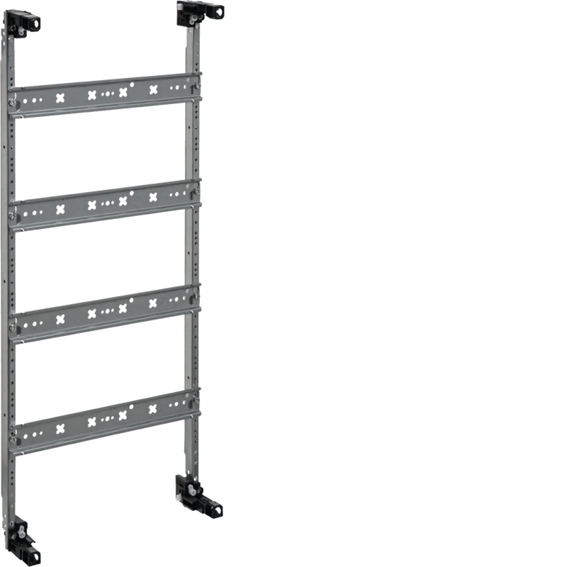 Einbausatz, univers, FW, m.Hutschienen u. Haubentürmen, o.Abdeckung, 600x250mm | Hager