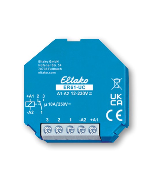 Eltako Schaltrelais ER61-UC ELTAKO 61001601 Installationsrelais 1Wechsler Einbaumontage - Ismailkar