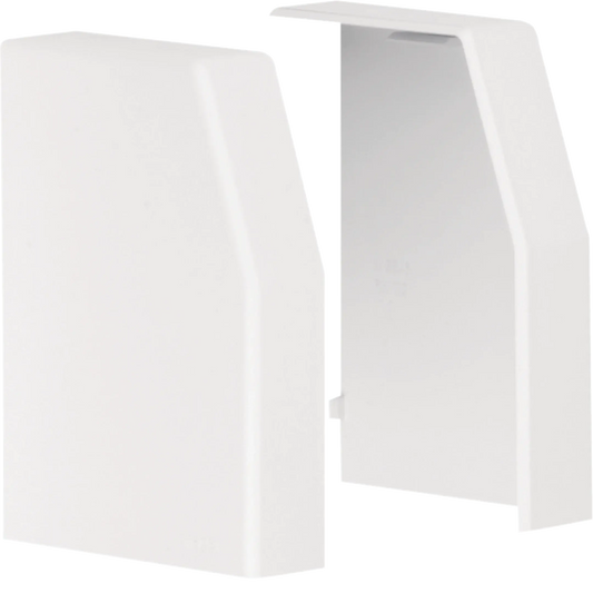 Endstück Paar schnittkaschierend zu Rangierkanal RK 110x80mm reinweiß | Hager