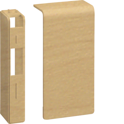 Endstück schnittkaschierend halogenfrei zu SL 20x80mm Dekor Ahorn | Hager