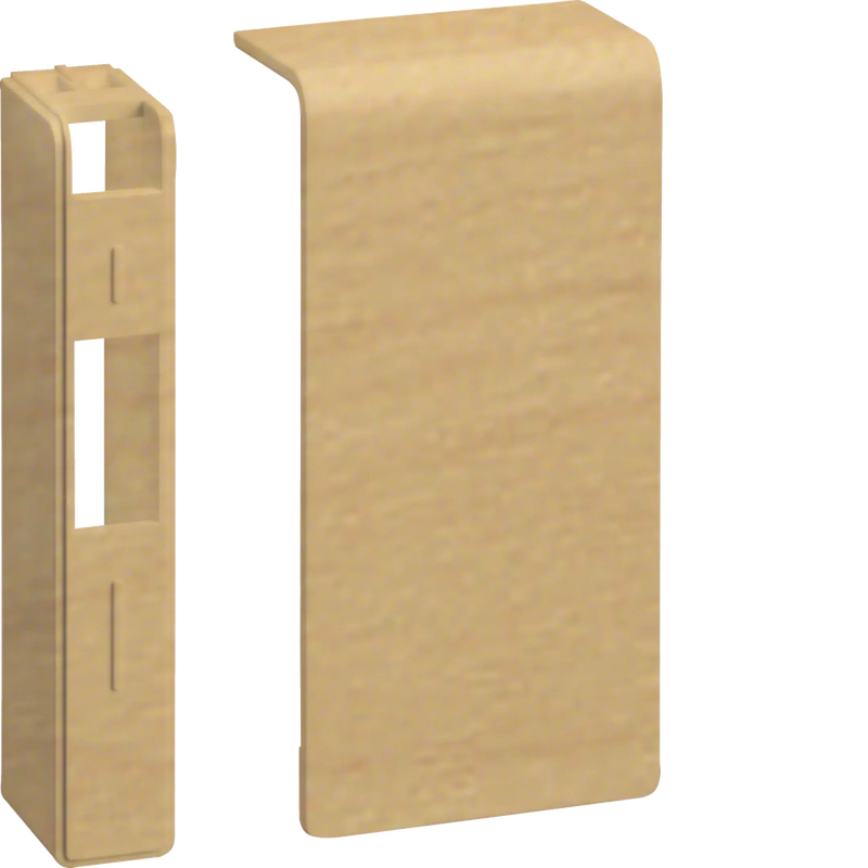 Endstück schnittkaschierend halogenfrei zu SL 20x80mm Dekor Ahorn | Hager