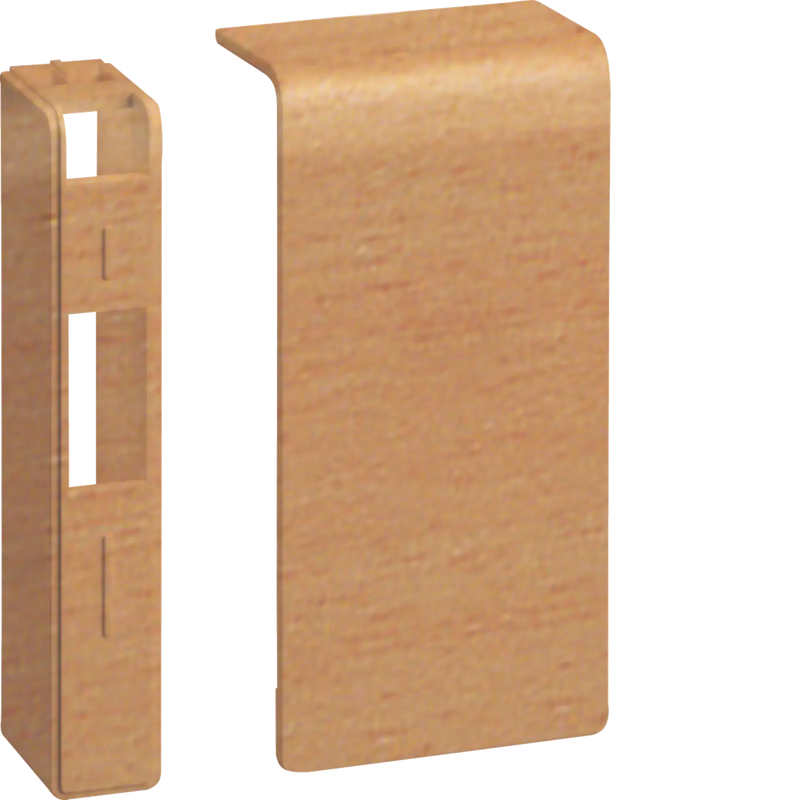 Endstück schnittkaschierend halogenfrei zu SL 20x80mm Dekor Buche | Hager