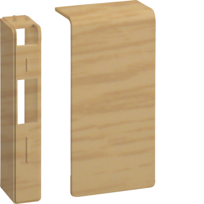 Endstück schnittkaschierend halogenfrei zu SL 20x80mm Dekor Eiche | Hager