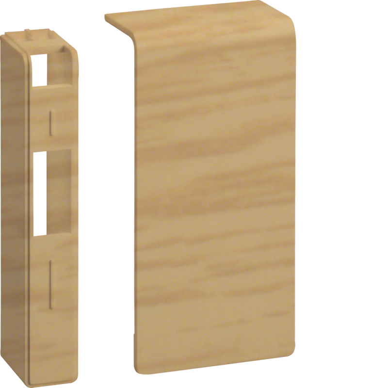 Endstück schnittkaschierend halogenfrei zu SL 20x80mm Dekor Eiche | Hager