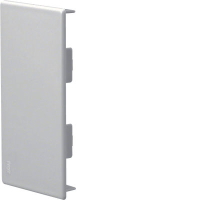 Endstück zu Brüstungskanal BR 70x130mm aus PVC in lichtgrau | Hager