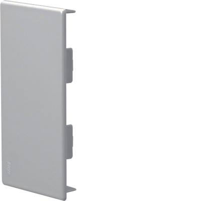 Endstück zu Brüstungskanal BR 70x130mm aus PVC in steingrau | Hager