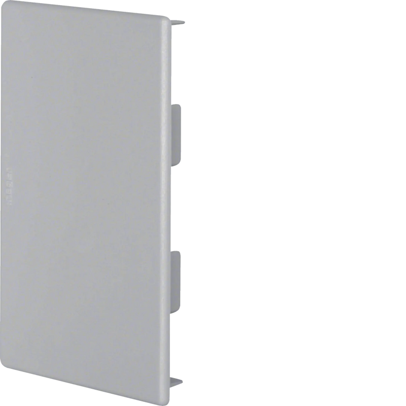 Endstück zu Brüstungskanal BR 85x130mm aus PVC in steingrau | Hager