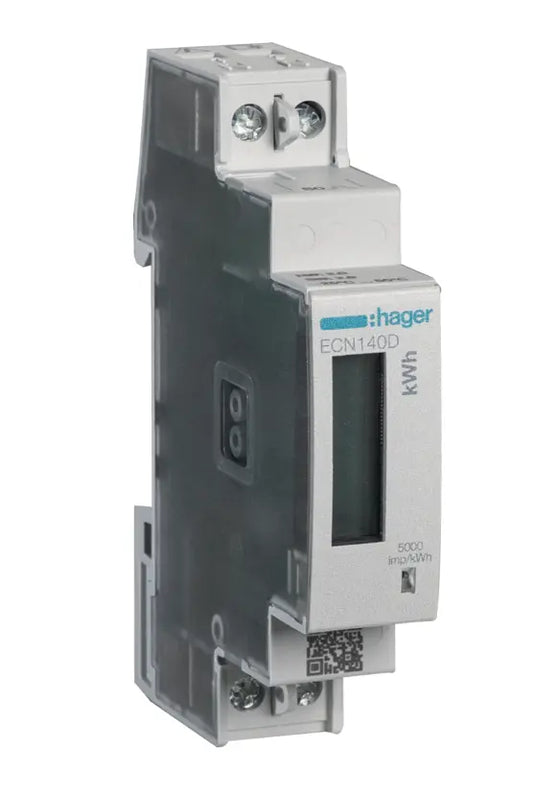 Energiezähler ECN140D 1-phasig 40A direkt, 1 Modul, DIN | Hager