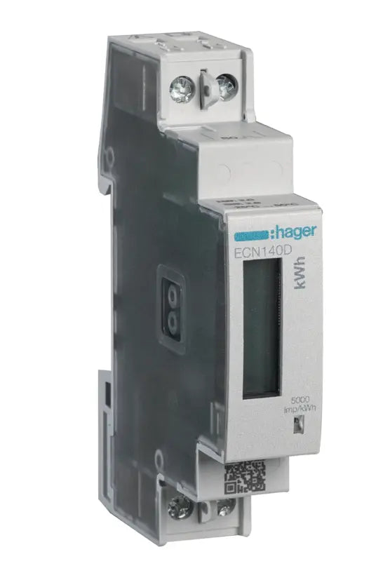 Energiezähler ECN140D 1-phasig 40A direkt, 1 Modul, DIN | Hager