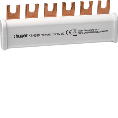 Erdungsbügel 3P 35mm² zur erdseitigen Überbrückung für SPA180 | Hager